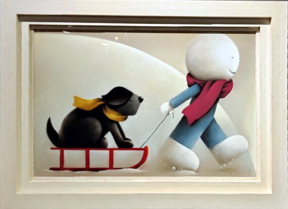 Sledge hound original pastel painting by Doug Hyde