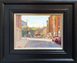 West Side Northern Quarter Manchester Original Oil Painting by Michael Ashcroft