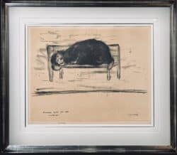 Bloomsbury Square by L S Lowry Original Lithograph