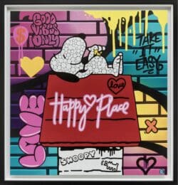 Snoopy Happy Place by Paul Normansell Original Painting