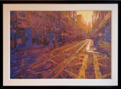Mosley Street Manchester by Stephen Campbell Original Painting