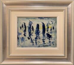 Snow Figures Wigan by James Lawrence Isherwood Original Painting