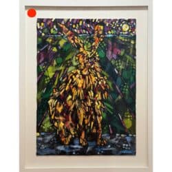 Mad Hare Under Moonlight by Ross Constable Original Painting - SOLD