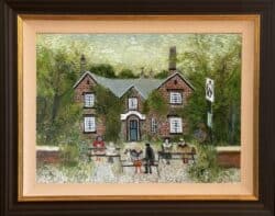 Afternoon Drinks at the Davenport Arms by Lucy Manfredi Original Painting