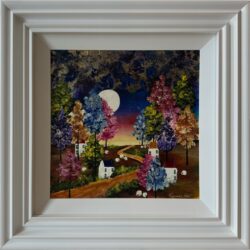 Amidst the Moonlight by Rozanne Bell Original Painting