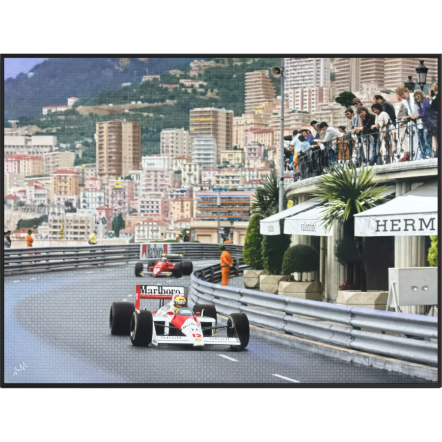 McLaren's Ayrton Senna Leads by Nick Holdsworth Aluminium Edition