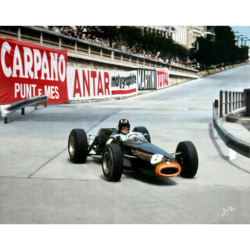 BRM's Graham Hill by Nick Holdsworth Limited Edition Print