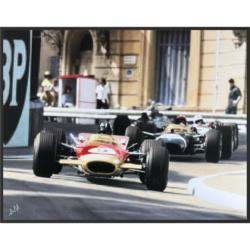 Lotus's Graham Hill Leads by Nick Holdsworth Aluminium Edition
