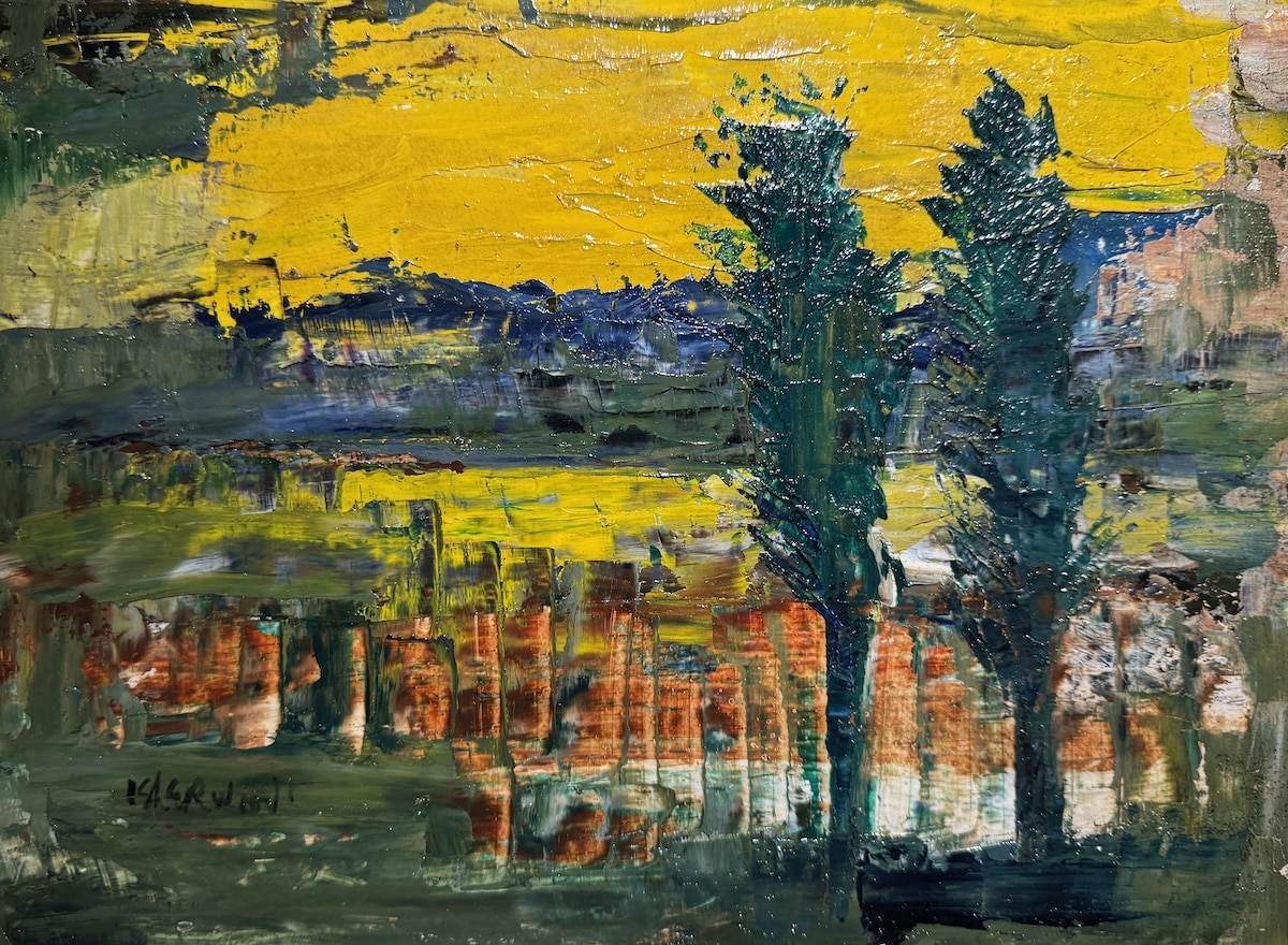 two trees by Lawrence Isherwood