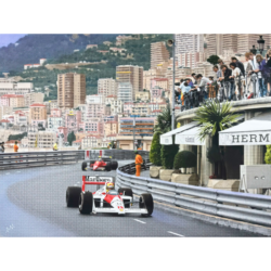McLaren's Ayrton Senna Leads by Nick Holdsworth Limited Edition Print