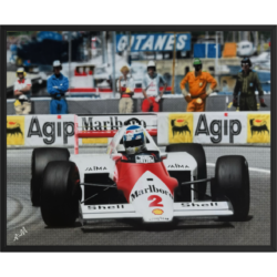 McLaren's Keke Rosberg In Race Action by Nick Holdsworth Original Artwork