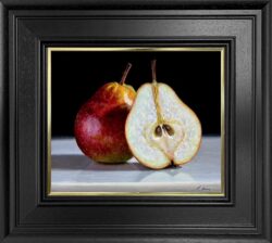 Pear and Cut Pear by Tony Owens