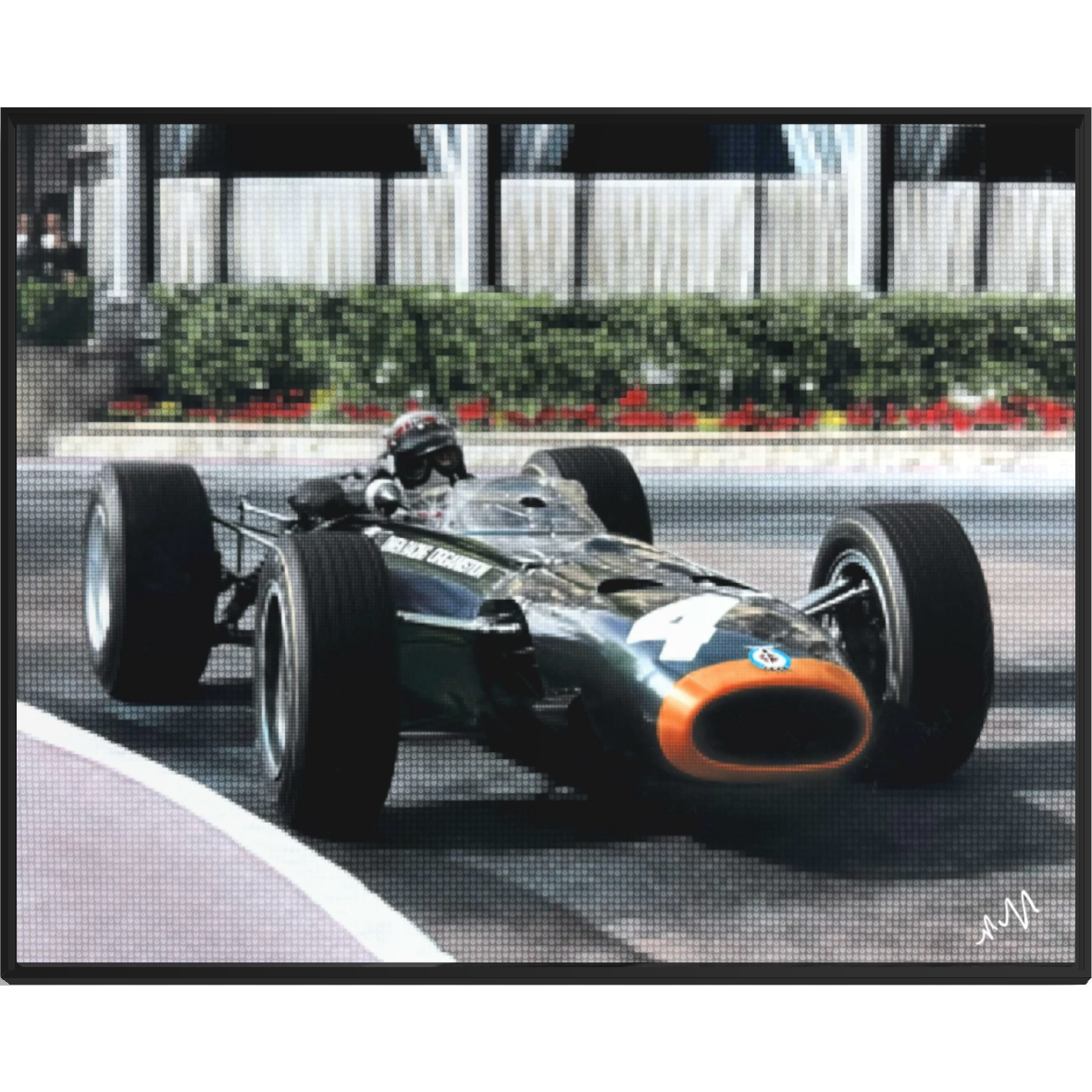 BRM's Jackie Stewart In Race Action