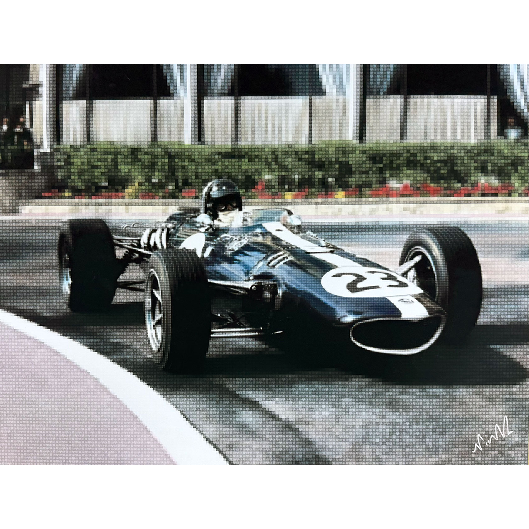 Eagle Racings Dan Gurney In Race Action-Print thumb