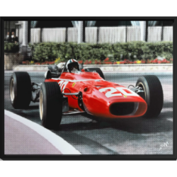 Ferrari's Chris Amon In Race Action by Nick Holdsworth Original Artwork