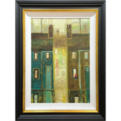 Flowers in the Window by Lucy Manfredi Original Painting