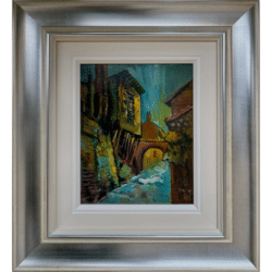 Houses on Props, Polperro by James Lawrence Isherwood Original Painting