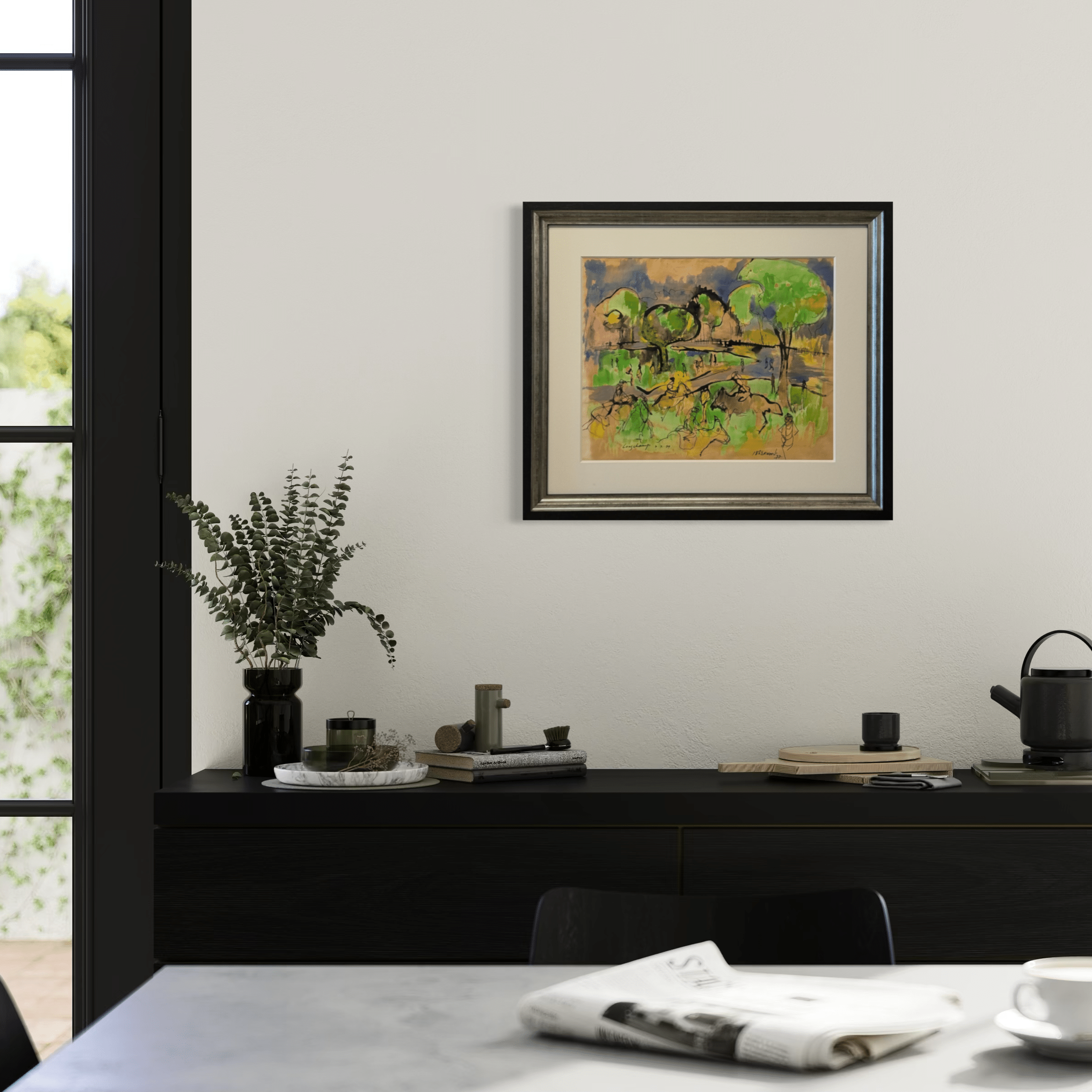Longchamps Watercolour interior