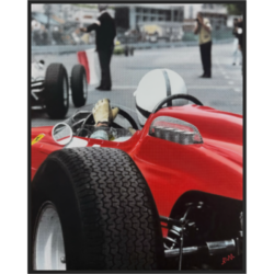 Ferrari's John Surtees Lines Up by Nick Holdsworth Aluminium Edition