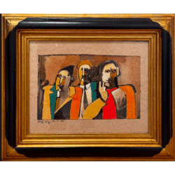 Figures Watching by Geoffrey Key Original Painting
