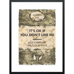 It's OK If You Don't Like Me .. Gold Leafed by Hue Folk Limited Edition Print