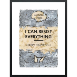 I Can resist Everything .. Silver Leafed by Hue Folk Limited Edition Print