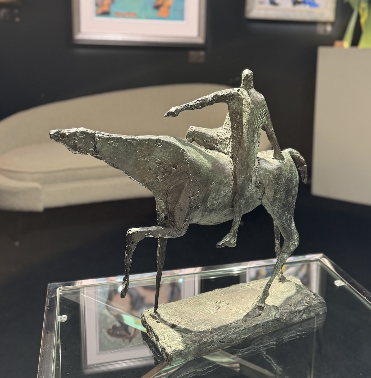 Geoffrey Key Bronze Sculpture Warrior