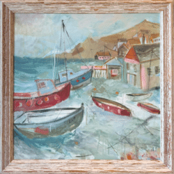 Bobbing Boats by Sam Rudd Original Painting