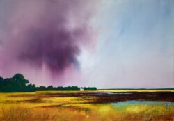 Wet Fields and Mud by Barry Hilton Original Painting